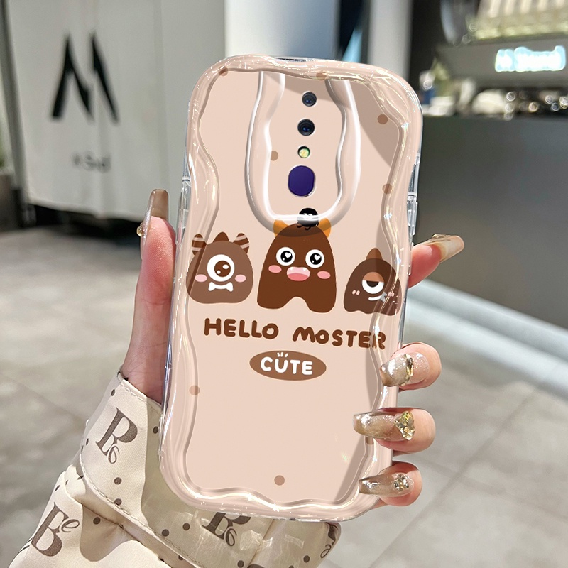 Casing Hp Untuk OPPO F11 F9 F9 Pro Realme 2 Pro Realme U1 A9 2019 A9x Case Casing pola Monster lucu 