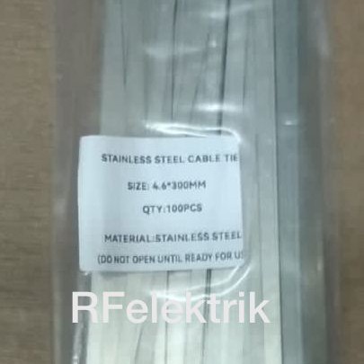 

Stainless Cable Ties - Kabel Tis Stainless 4.6 X 300 Mm 30 Cm
