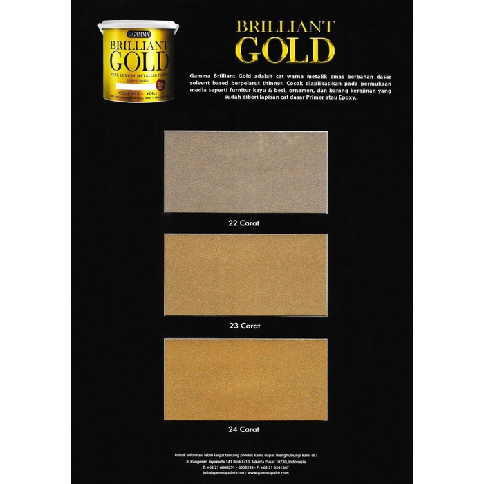 

Brilliant Gold - 22 Carat - Cat Metalik 1L