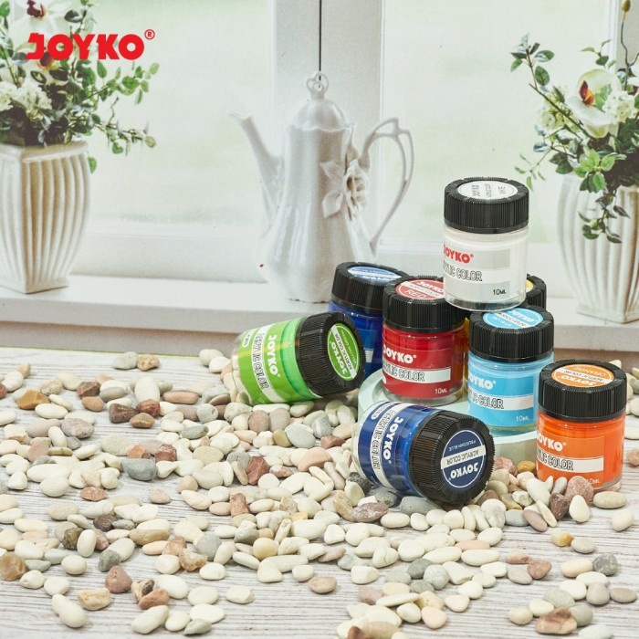 

Acrylic Color Set Cat Aklirik Joyko 12Warna Acc-10Ml/Cat Lukis Aklirik
