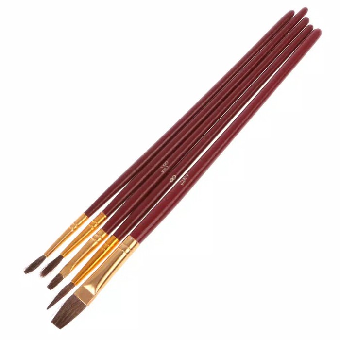 

Kuas Lukis Cat Air Akrilik Set 25 Pcs Oil Paint Brush