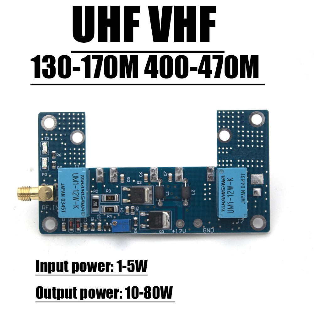 MDA 80W UHF VHF RF Power Amplifier Board Transceiver conversion Tx/Rx F/ RA30H4047M RA60H4047M Ham R