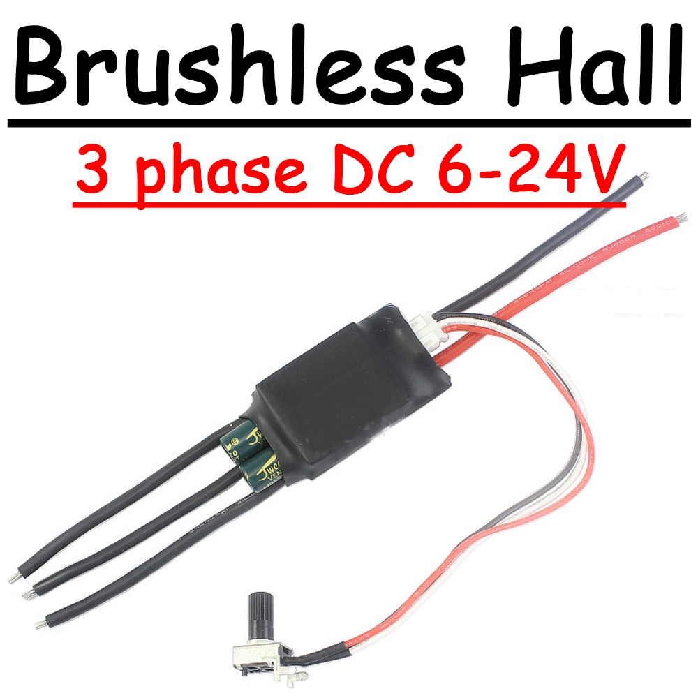MDA 3 phase Brushless Hall Control DC 12V 24V 12A Brushless Drive 0-5V PLC Rotate Controller BLDC FO