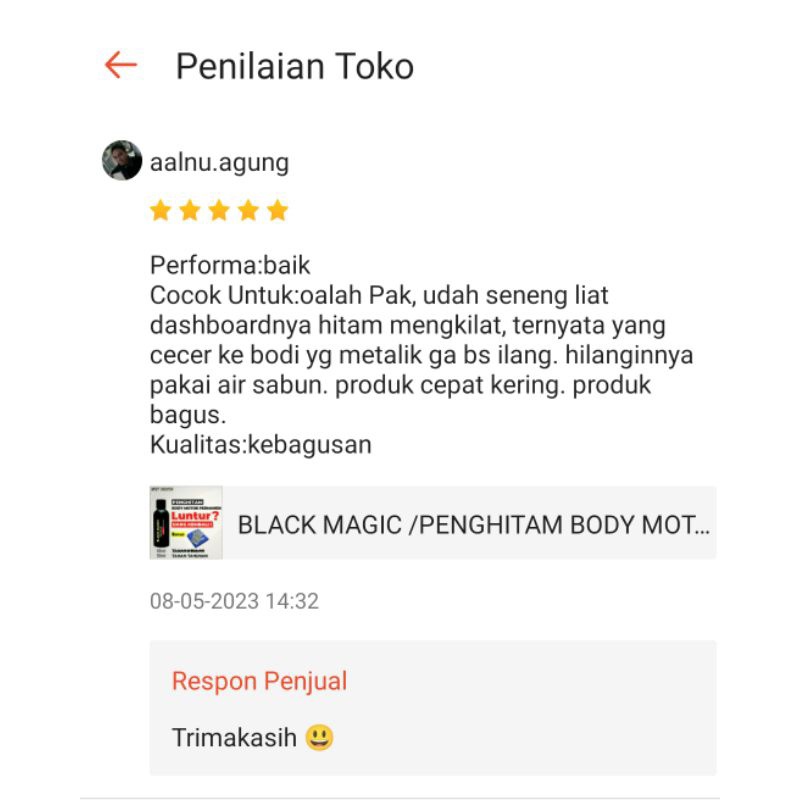 Disc Black Magic /Penghitam Body Motor Permanen 50Ml /Efek Daun Talas