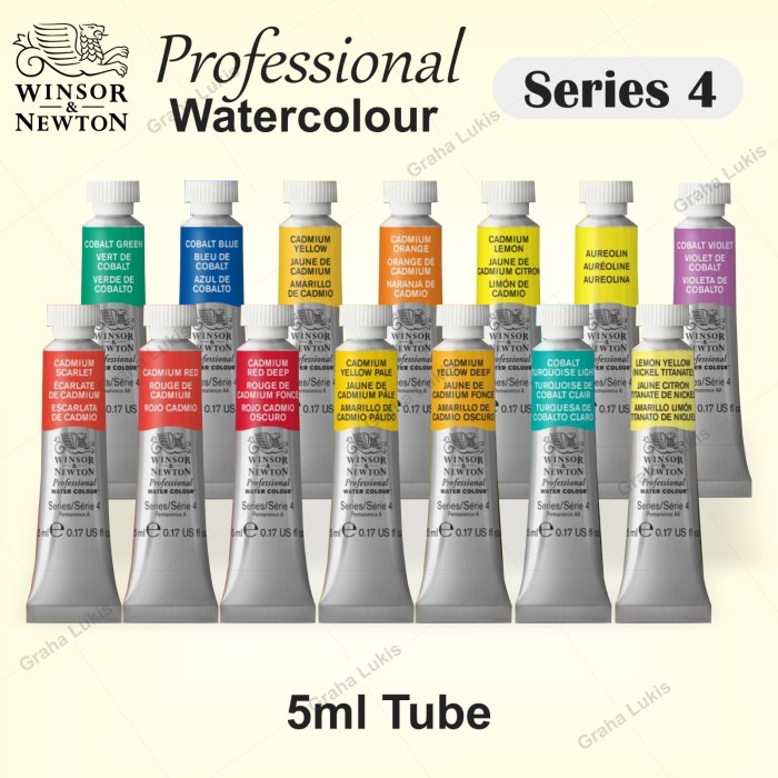 

Sale Winsor & Newton Professional Series 4 Water Colour Tube 5Ml