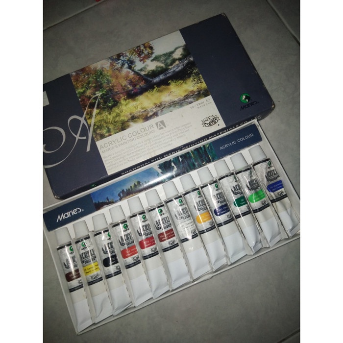 

Sale Cat Lukis Akrilik Maries Set 12 Warna X 12 Ml - Maries Acrylic Color