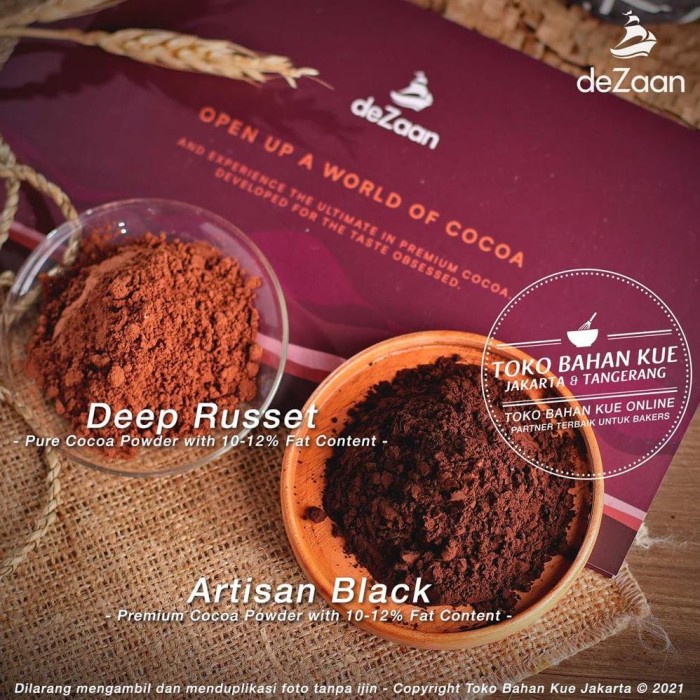 

Best seller DeZaan - Pure Cocoa Powder Artisan Black 500gr Coklat