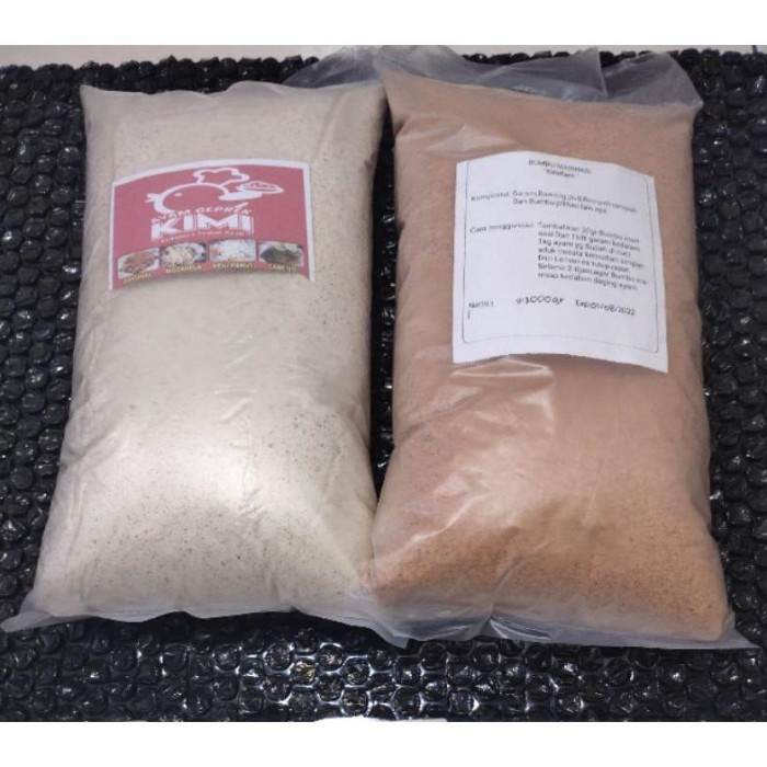 

Paket 1kg tepung biang fried chicken+1kg bumbu marinasi orginal.