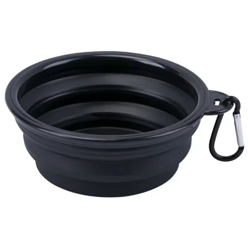 Tahan Lama Mangkuk Piring Lipat Outdoor Camping Hiking Silikon
