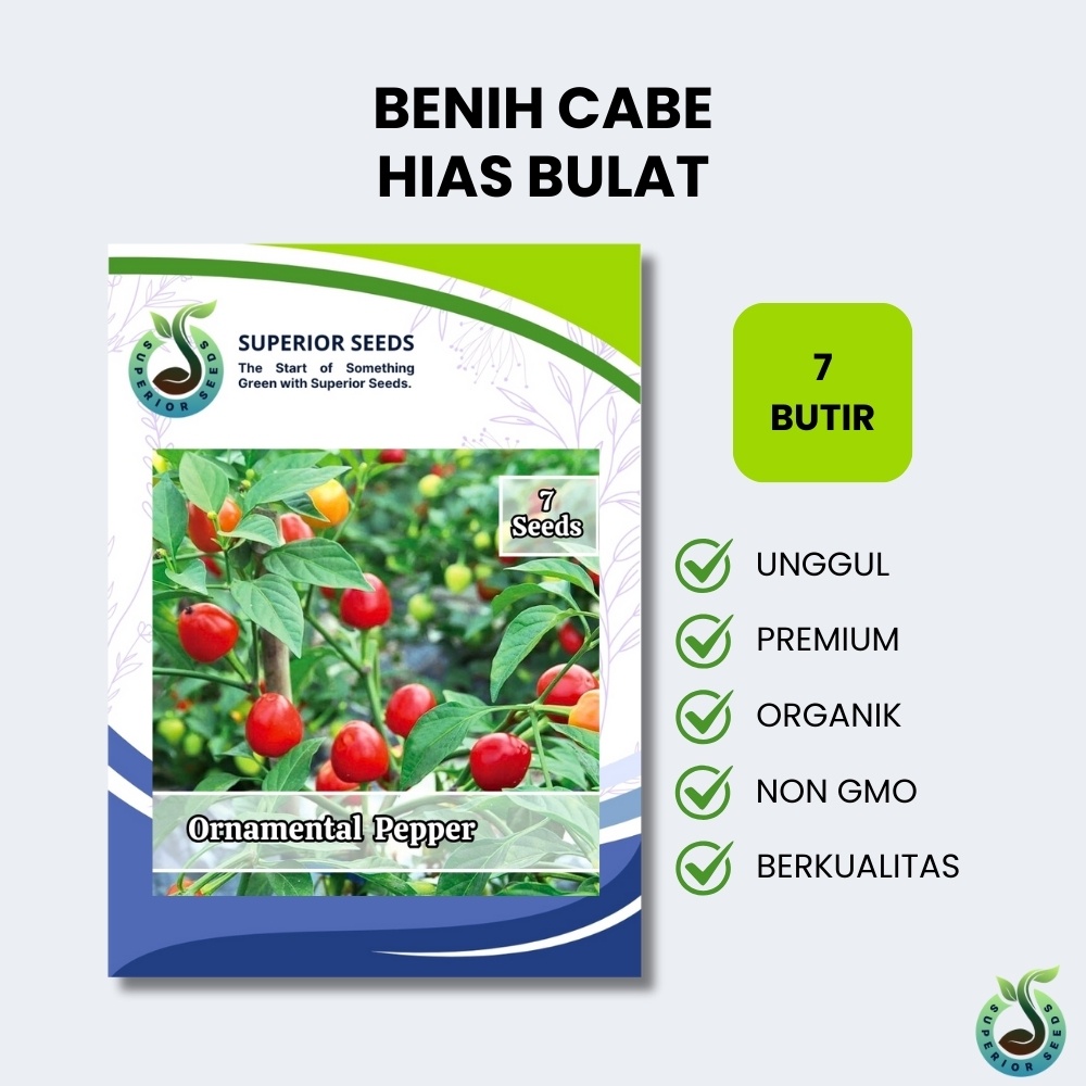 Biji Benih Cabe Hias Bulat (Superior Seeds)