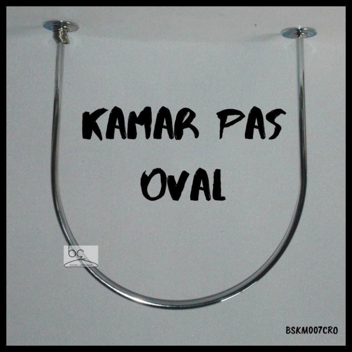 Besi kamar pas / Tiang besi tirai / fitting room/ kamar pas oval (BH)