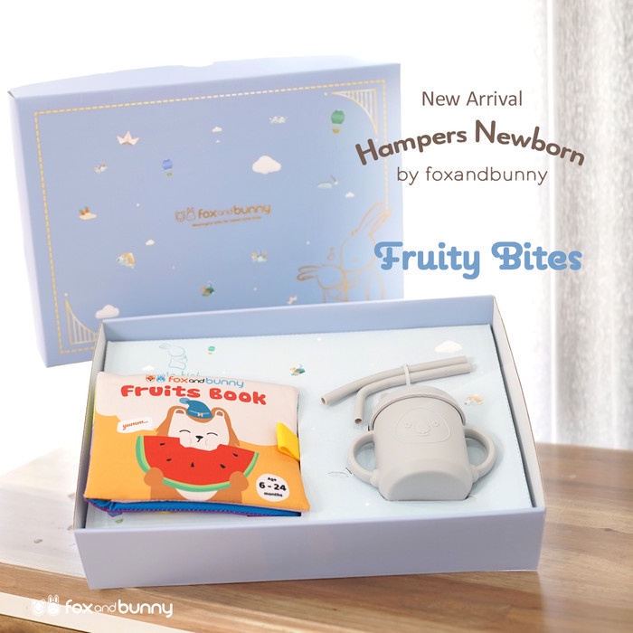 

KODE A FoxandBunny - Hampers Newborn Eksklusif - Fruity Bites Series - Kado Lahiran
