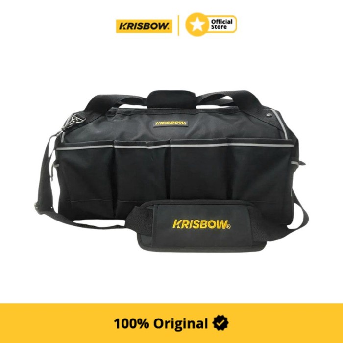 Krisbow Tas Perkakas Lrtb5 - Hitam Tempat Penyimpanan Alat Perkakas Tool Organizer Bag Organizer