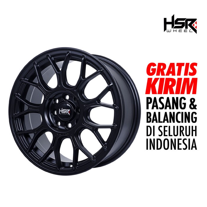 Terlaris Velg Mobil Ring 16 HSR RAI-S5 R16X7 H8X100-114,3 ET42 MB