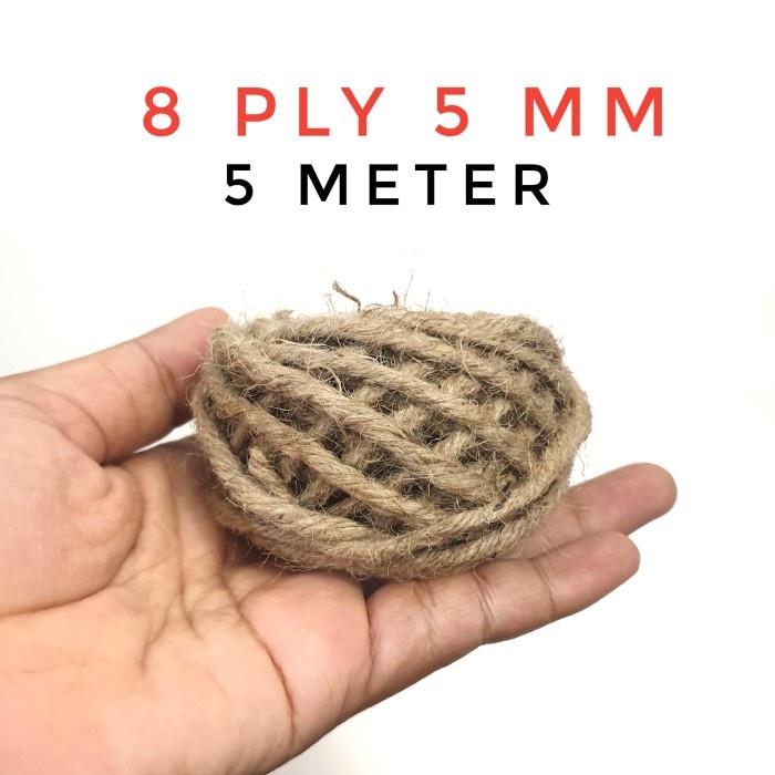 

Flashshow Promo tali goni 8 ply 5 mm meteran - tali goni murah - tali rami -