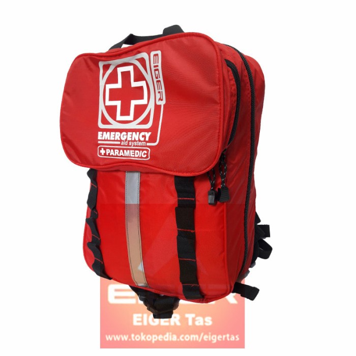 Product Laris Tas Ransel P3K Eiger 6104 Red - Tas Obat - Tas Peralatan Kesehatan