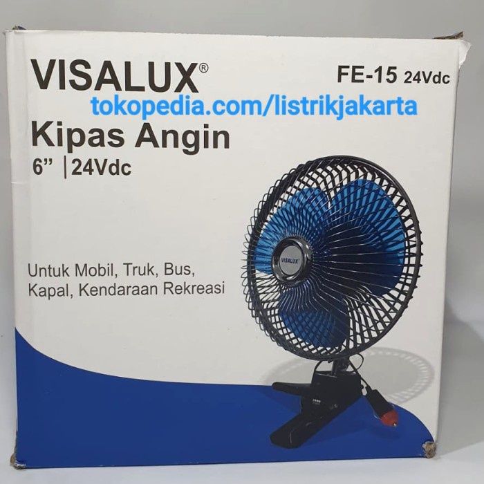 Kipas Angin Dc Jepit Aki Mobil 6 In 24 Volt Visalux