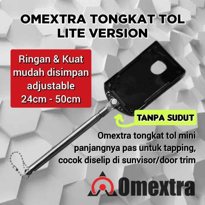 Tongkat Kartu Tol Adjustable Tangkai Stainless Tongkat Toll Stik Tol