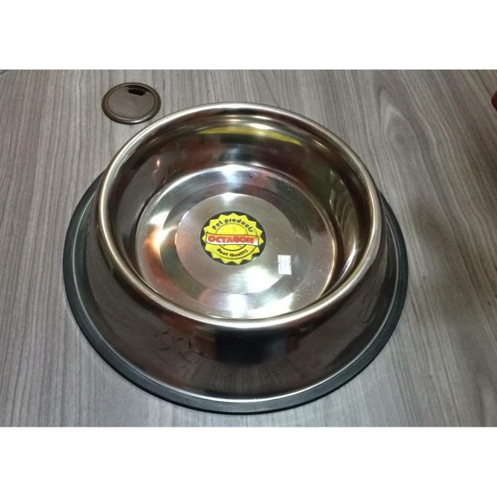 Tempat Makan Hewan / Octagon Deluxe Stainless Bowl