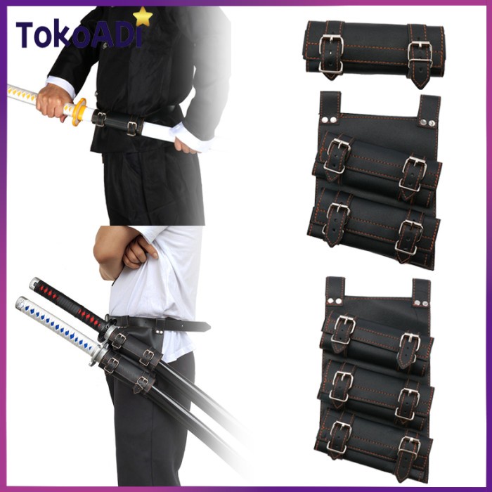 Belt Sabuk Pedang /Belt Pedang Kulit Sarung Pinggang 1/2/3 Slot