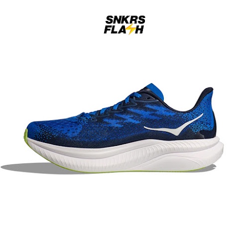 HOKA ONE ONE Mach 6 Elecobalt Varsity Navy Sepatu Sneakers Pria - 1147790ECC - Size 46