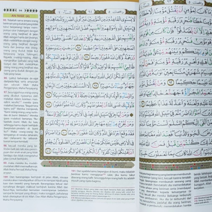 AL QURAN AL AQSHA TERJEMAH TAJWID WARNA A4 KODE 1406