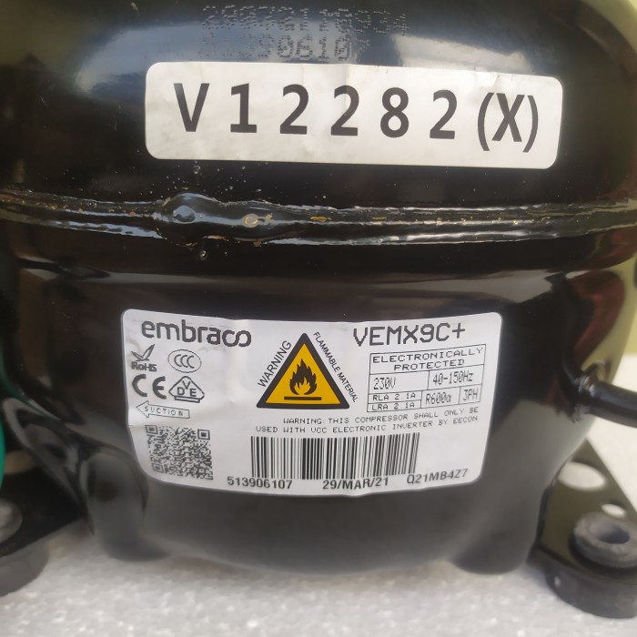 KOMPRESOR KULKAS AQUA INVERTER VEMX9C