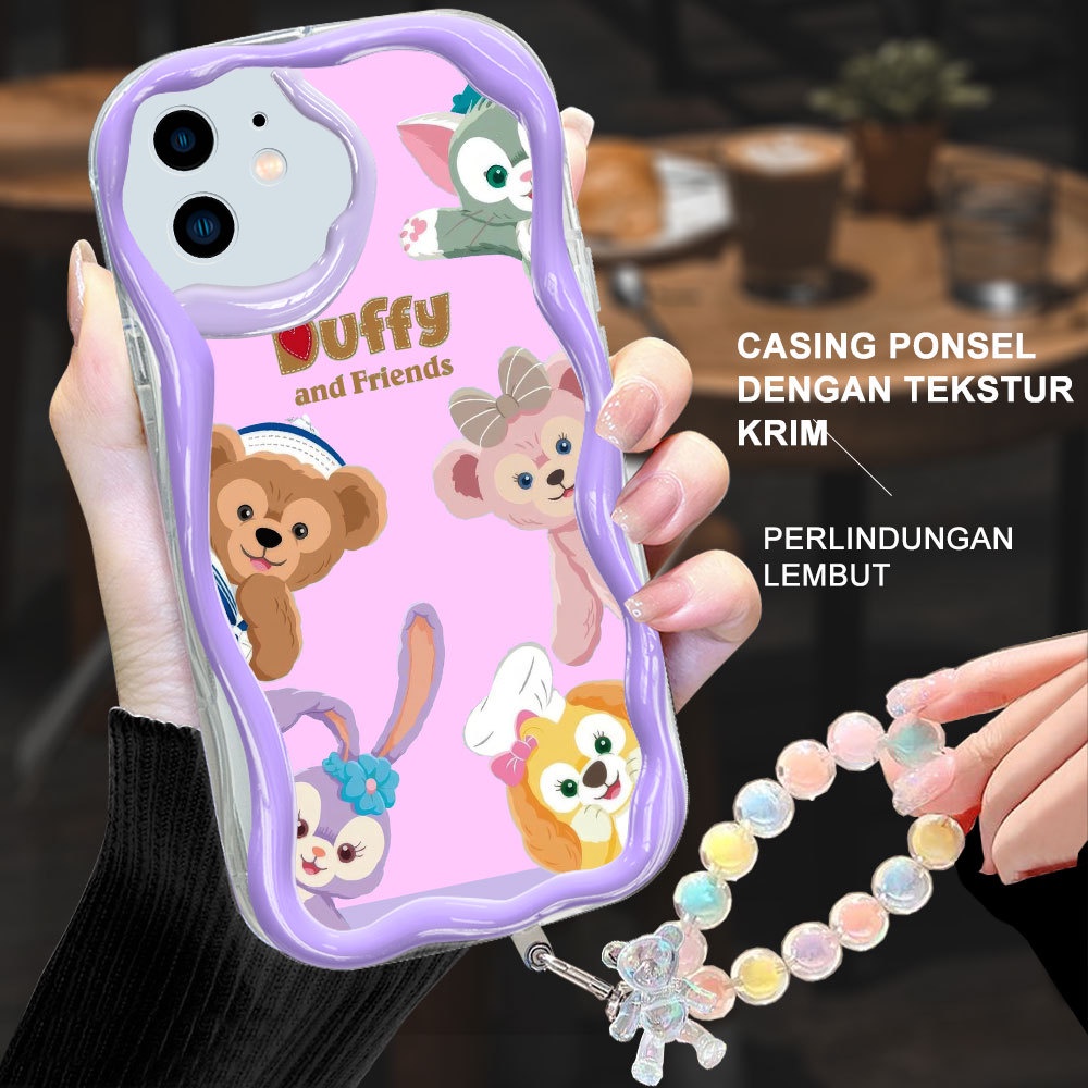 Duang Apple iPhone 12 13 14 15 Plus Pro Max Terbaru Casing HP Disney Duffy dan ShellieMay Soft case 