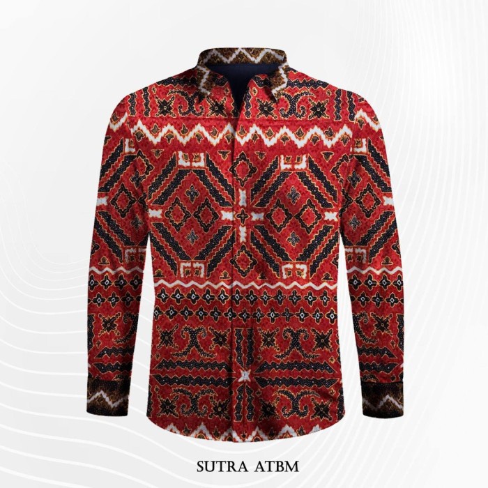 Kain Batik Tulis Sutra Atbm Baron Merah 321Jg