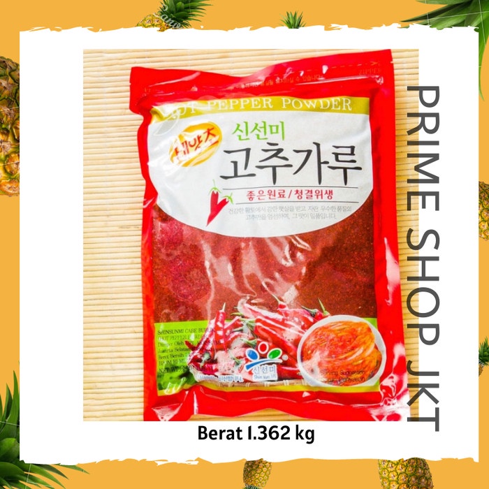 

Shinsumi Gochugaru Hot Pepper Powder (cabe bubuk kasar) 1.362 kg Korea