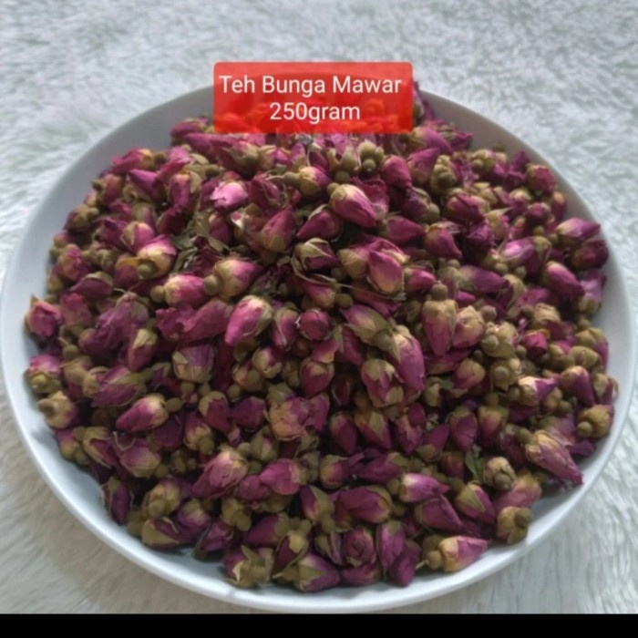 

Teh Bunga Mawar Kering 250gram/ Dried Rose Buds Flower Tea