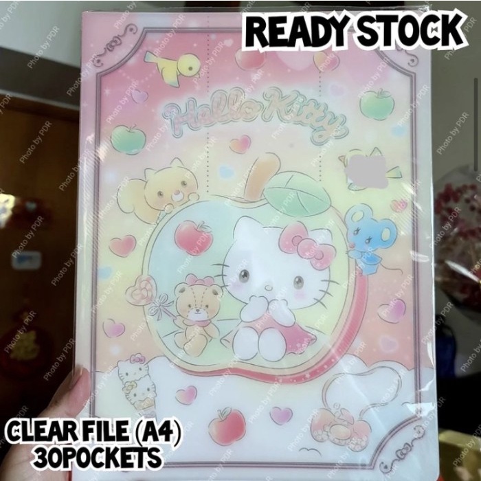 

Map Folder A4 Sanrio Original 30 pockets Hello Kitty