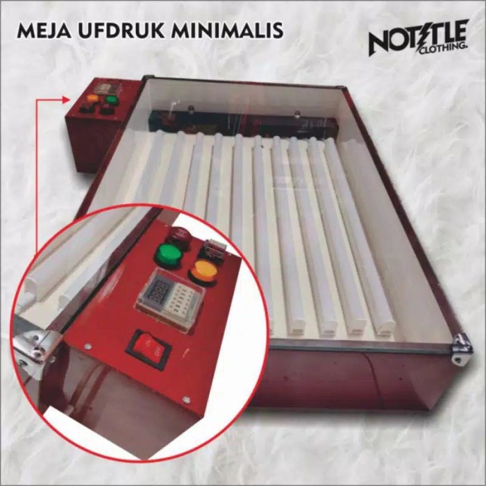 Meja afdruk Sablon minimalis 10 lampu led dengan timer automatis