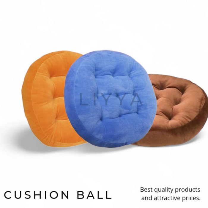 CUSHION BALL - ALAS DUDUK BULAT SIZE 50CM JUMBO - BANTAL LESEHAN HIJAU KODE 466