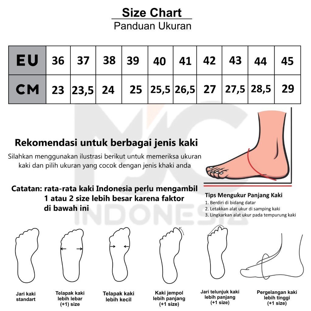 Cuci Gudang Mjc Indonesia 36-45 Sepatu Pantofel Pria Oxford Sepatu Formal Pria Wanita Sepatu Kantor