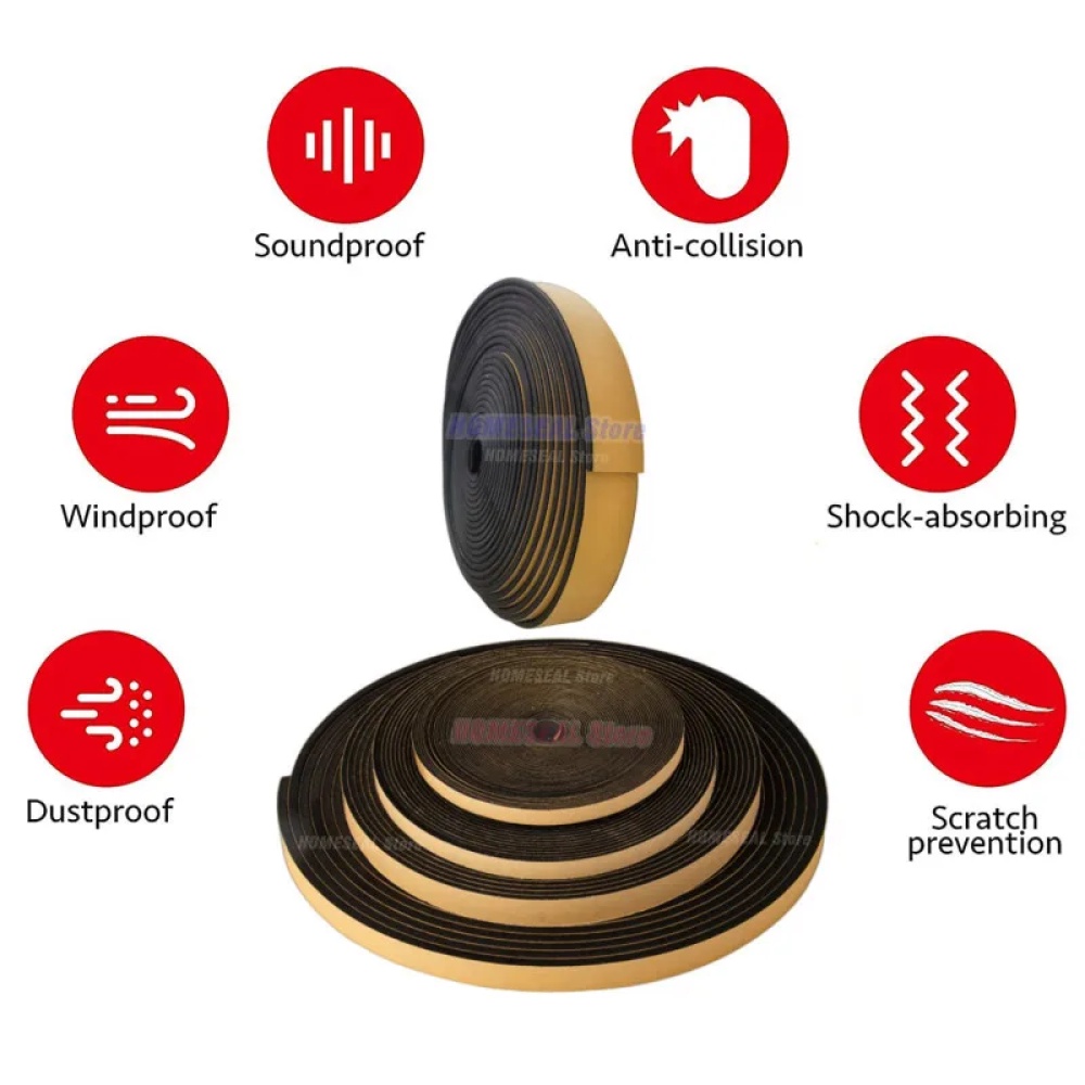 

MIFENGTIAO Sponge Tape Roll Isolasi Busa Spons Insulasi 10M - MT122