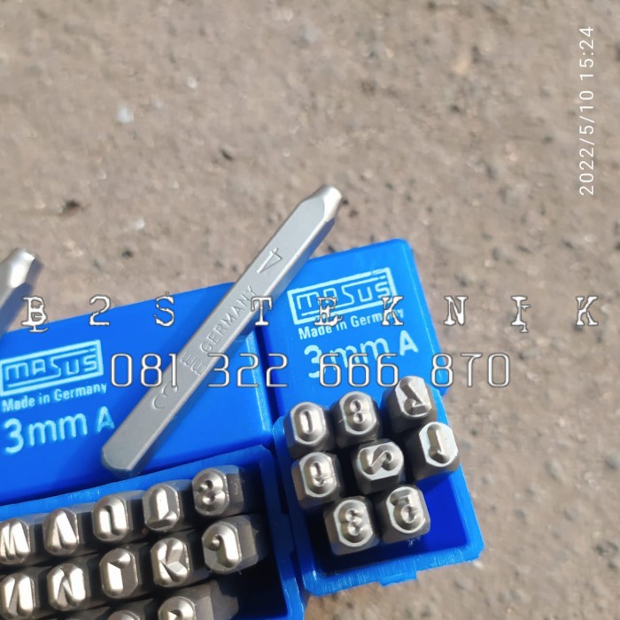 

Ketok Huruf Dan Angka Ukuran 3mm Merk Masus Stamp Punch Set