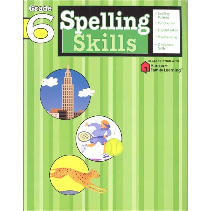 

HOT SALE! Spelling Skills Grade 6 (Harcourt Family Learning)