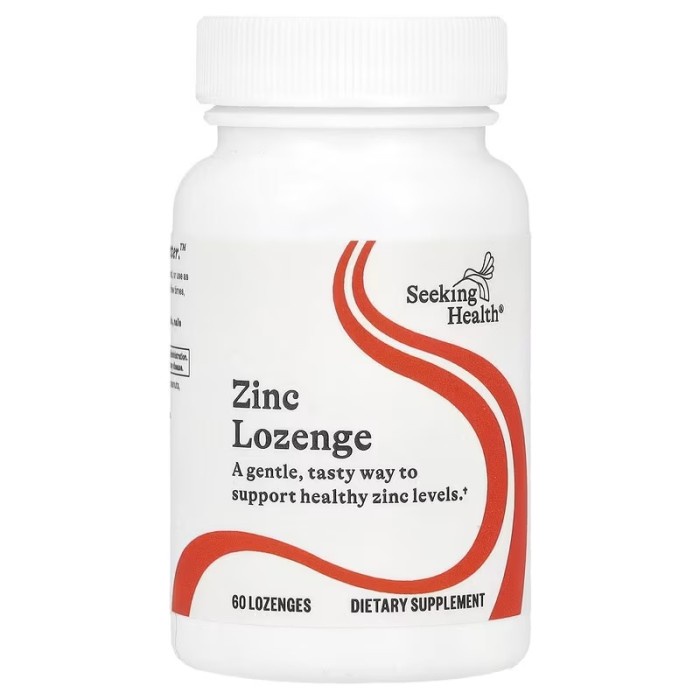 

PROMO! Seeking Health, Optimal Zinc, 60 Lozenges