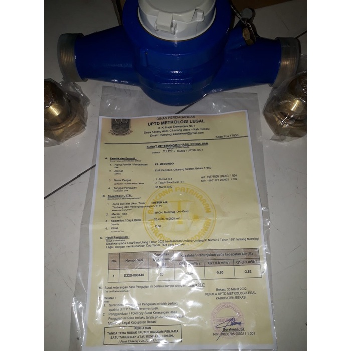 WATER METER ITRON 1,5 INI