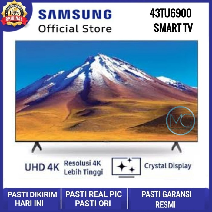 Led Tv Samsung 43Inch 43Tu6900 Uhd Smart Tv Sama Bracket