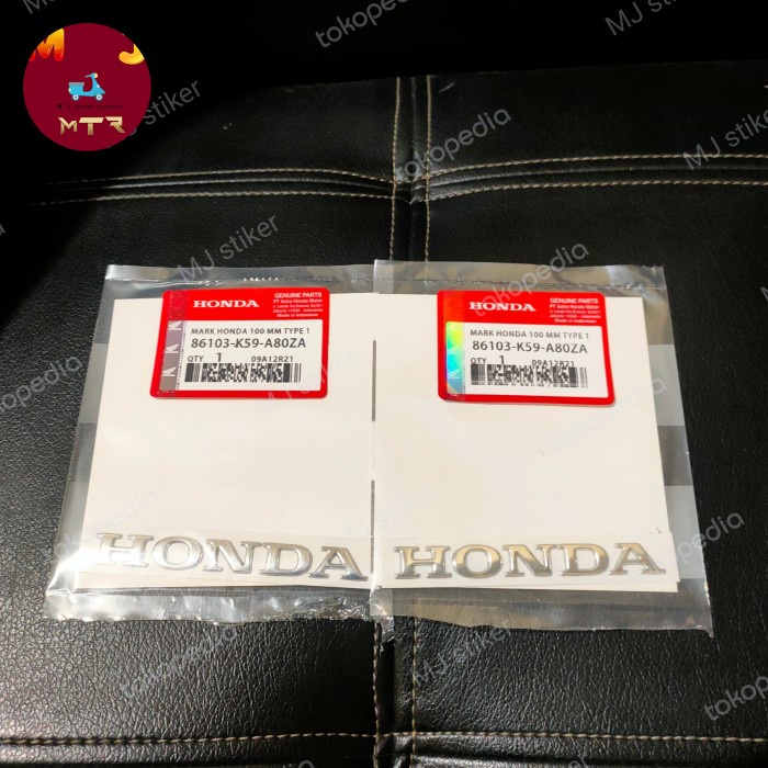 TERLARIS emblem tulisan honda timbul original