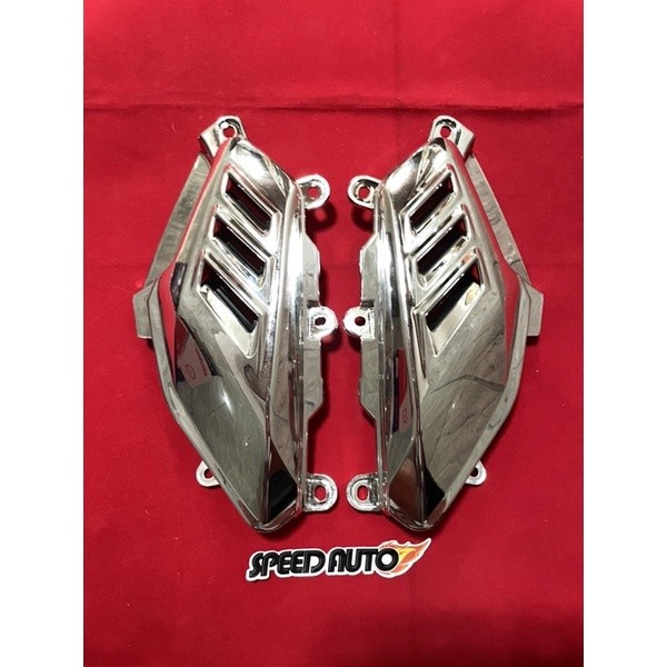 Sirip Hiu Chrome / Cover Pijakan Kaki Chrome Nmax Old New