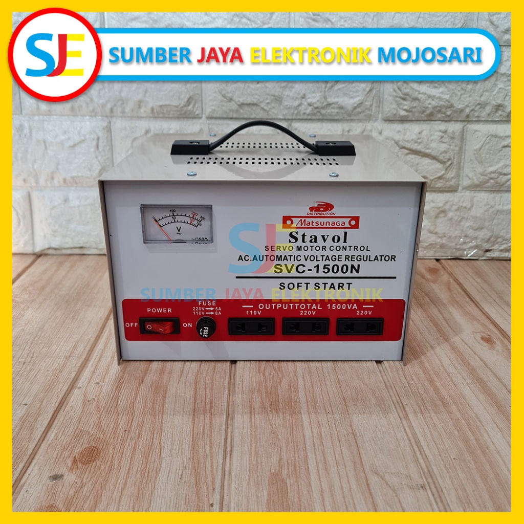 Stavol Matsunaga 1500 watt / Stavol Servo Motor Control  SVC 1500N Matsunaga Stabilizer
