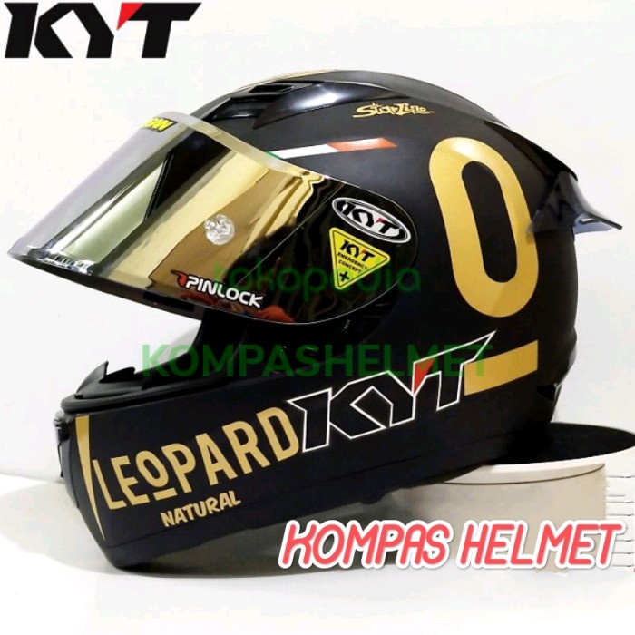 Product Laris Helm Kyt R10 Paket Ganteng Leopard Kyt R10 Paket Ganteng V- Iridium