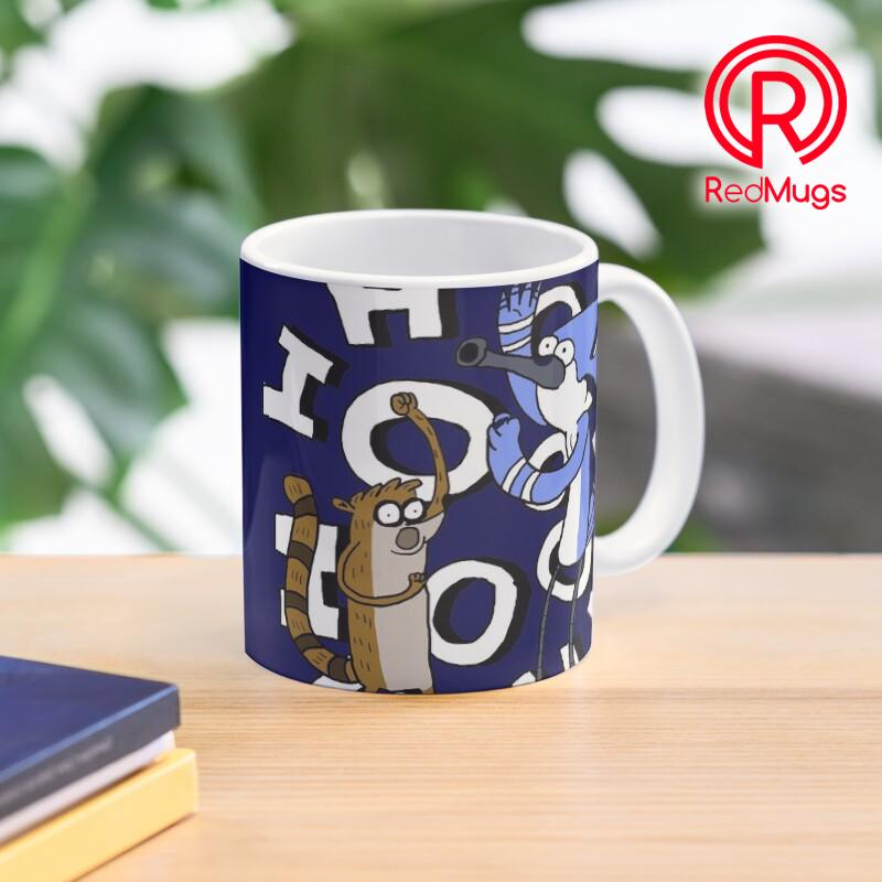 Mug Kopi Ooooohh Mordecai & Rigby Regular Show Classic Mug