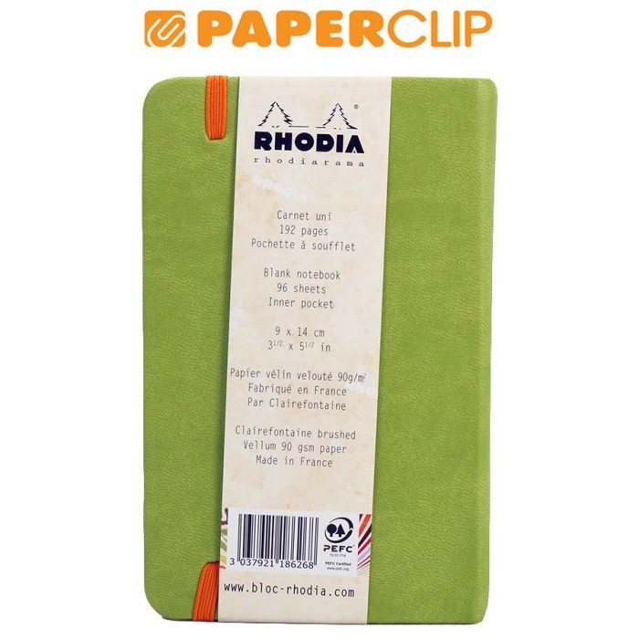 

NOTEBOOK RHODIA A6 RHODIARAMA HARD COVER GREEN 118626C