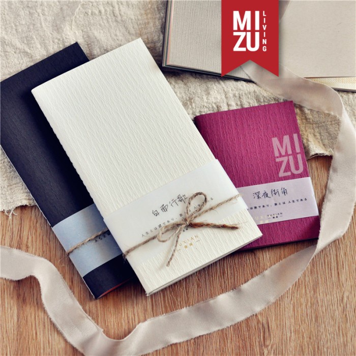 

MIZU SHIKISAI Travelers Notebook Insert Buku Craft Paper Notebook