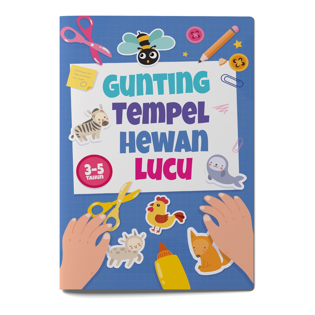Buku Aktivitas: Gunting Tempel Hewan Lucu (Buku Event)