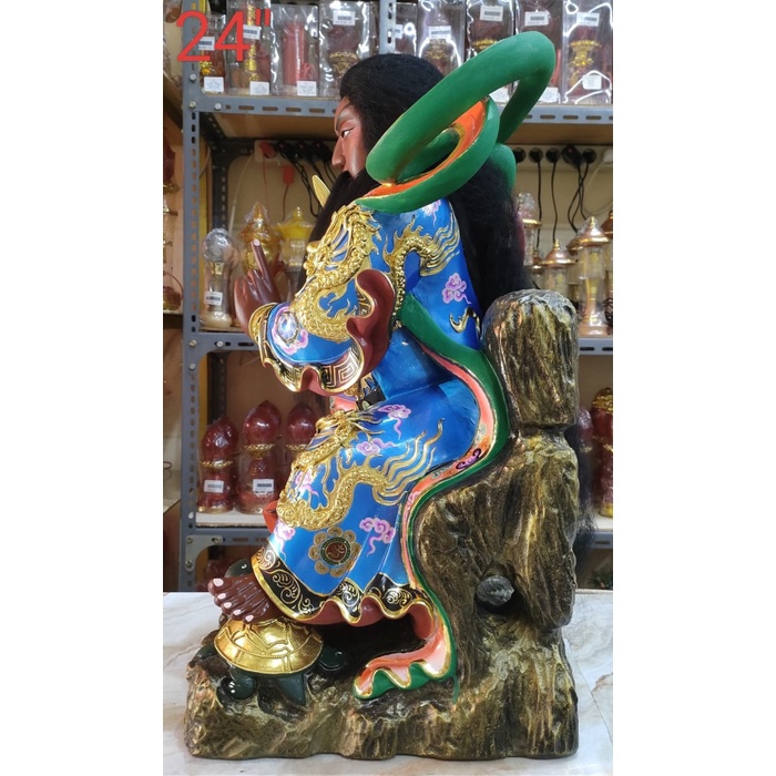 Patung Dewa Siong Te Kong /Hian Tian Shang Ti - Kayu Taiwan - 24 In - Gondrong